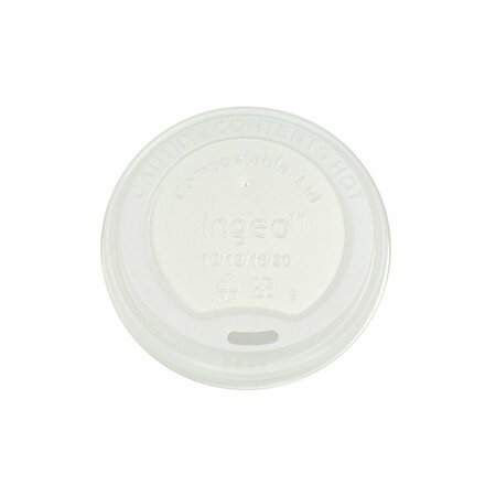 AMERICAREROYAL PrimeWare CPLA Hot Cup Lid 10-20 oz Compostable, 50PK CHCL-1020